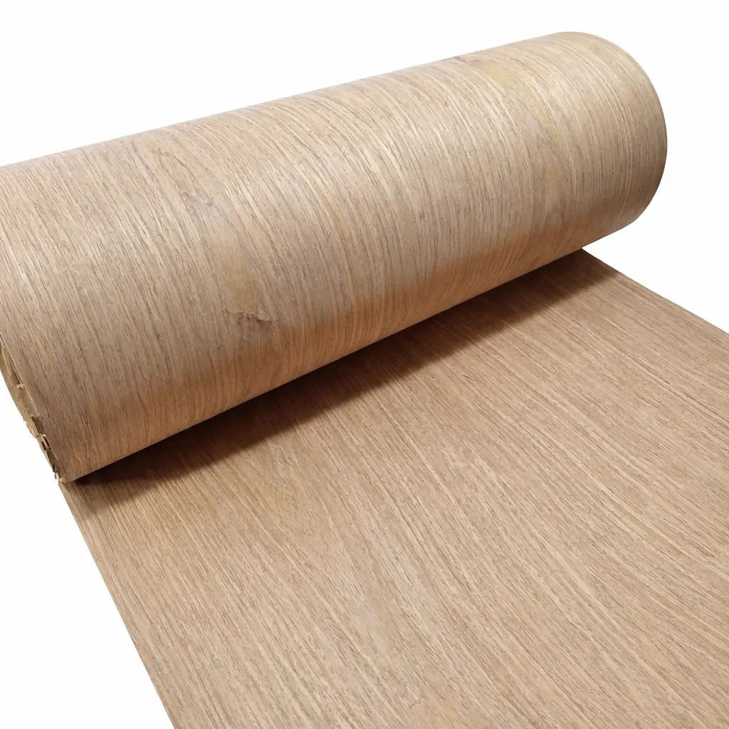 Chapa de Madera Nogal Caramel Floreado Reconstituida 41x270cm