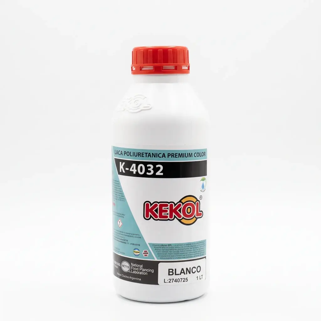 Laca Poliuretanica Al Agua Kekol K4032 Negra / Blanca 1L