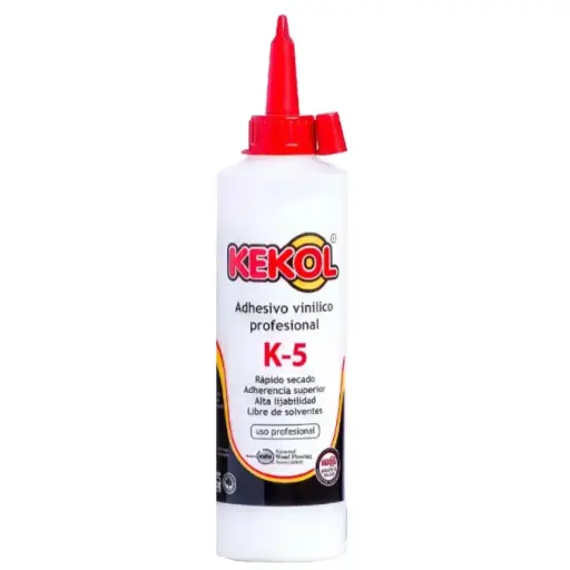 [K-5-500GR-COLAVINIL] Cola Vinilica K-5 500grs Secado Rápido Kekol  