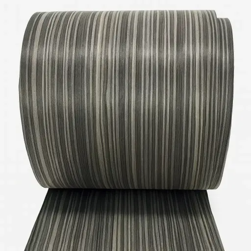 [CHA-EBANORAYADO-22X250] Chapa de Madera Ebano Rayado Reconstituida 21x250cm